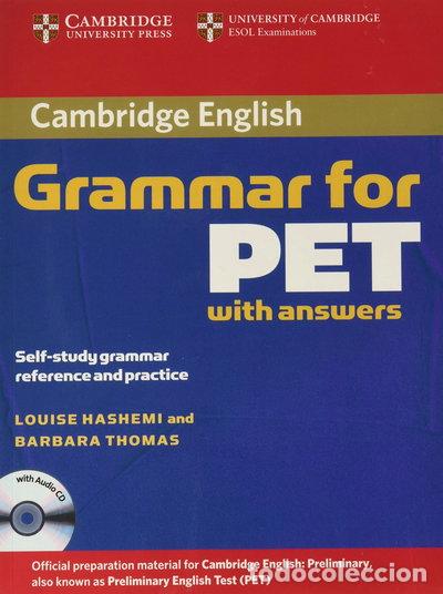B&uuml;cher: Cambridge Grammar for PET Book with Answers and Audio CD- 9780521601207