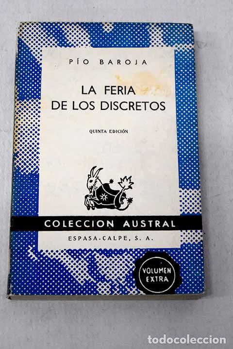 B&uuml;cher: La feria de los discretos.- Baroja, P&iacute;o