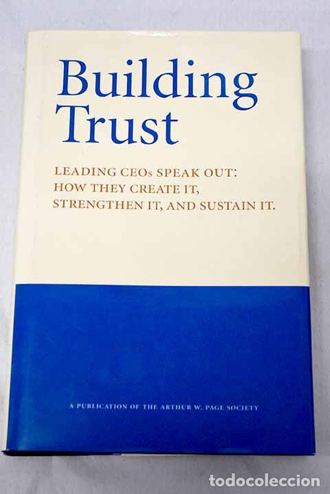 books: Building trust: : Arthur W. Page.