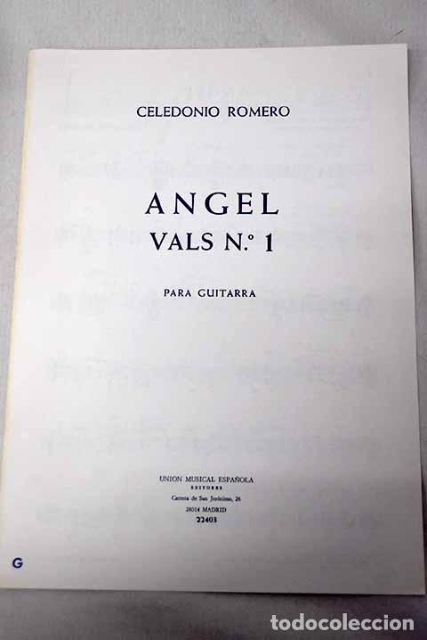 B&uuml;cher: Angel: vals n. 1 : para guitarra.- Romero, Celedonio