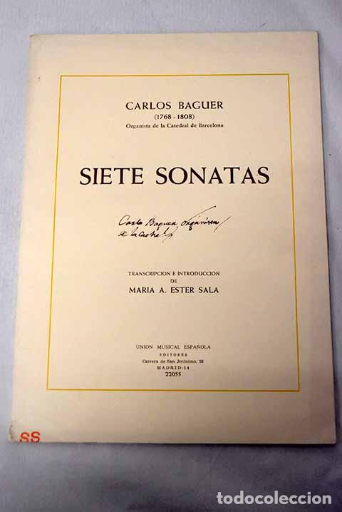 Libros: Siete sonatas: Baguer, Carlos.- Baguer, Carlos
