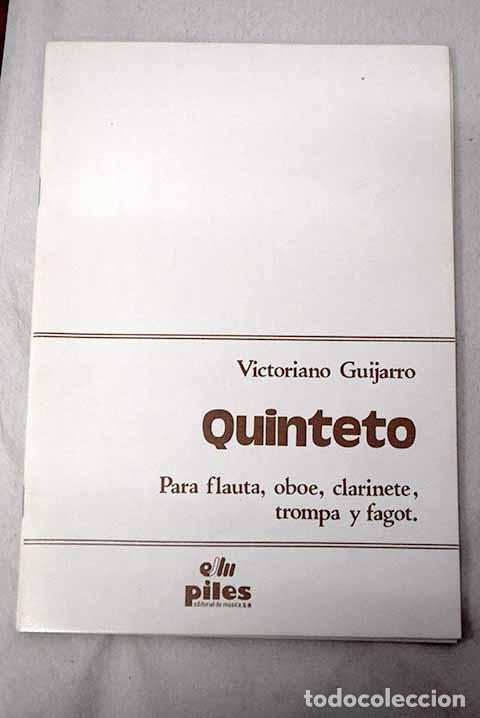 Libros: Quinteto, flauta, oboe, clarinete, trompa y fagot.- Guijarro, Victoriano