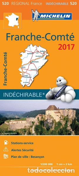 Libri di seconda mano: Carte R&eacute;gionale 520 Franche-Comt&eacute; 2017- 9782067219281