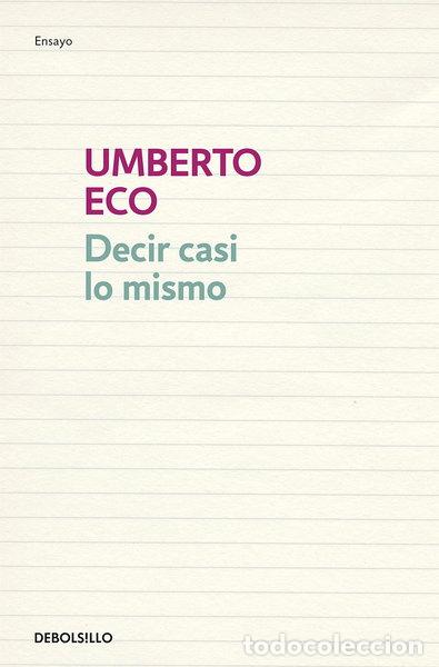 Livres: Decir casi lo mismo- 9788483468920