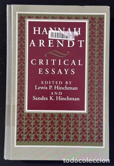 Livres: CRITICAL ESSAYS - ARENDT, Hannah