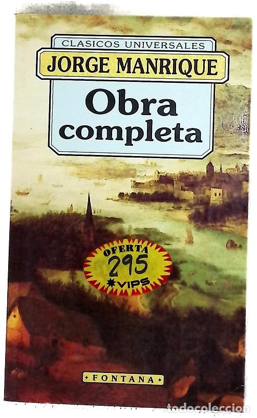 Libros: Obra completa - Manrique, Jorge; Garza Castillo, Jorge