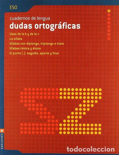 Libros: Cuaderno 1 (Dudas Ortogr&aacute;ficas) Lengua ESO- 9788426360694