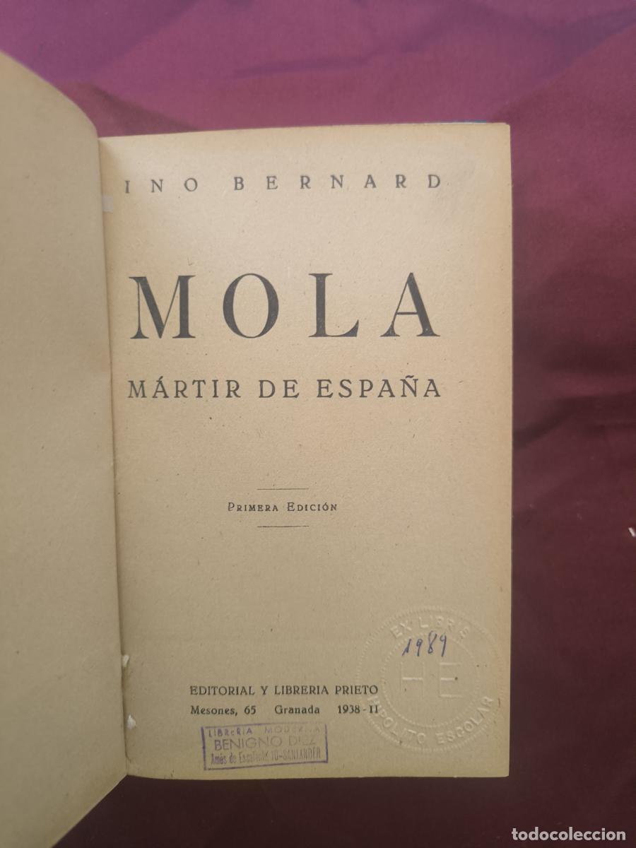 Libros: Mola: M&aacute;rtir de Espa&ntilde;a - Ino Bernard
