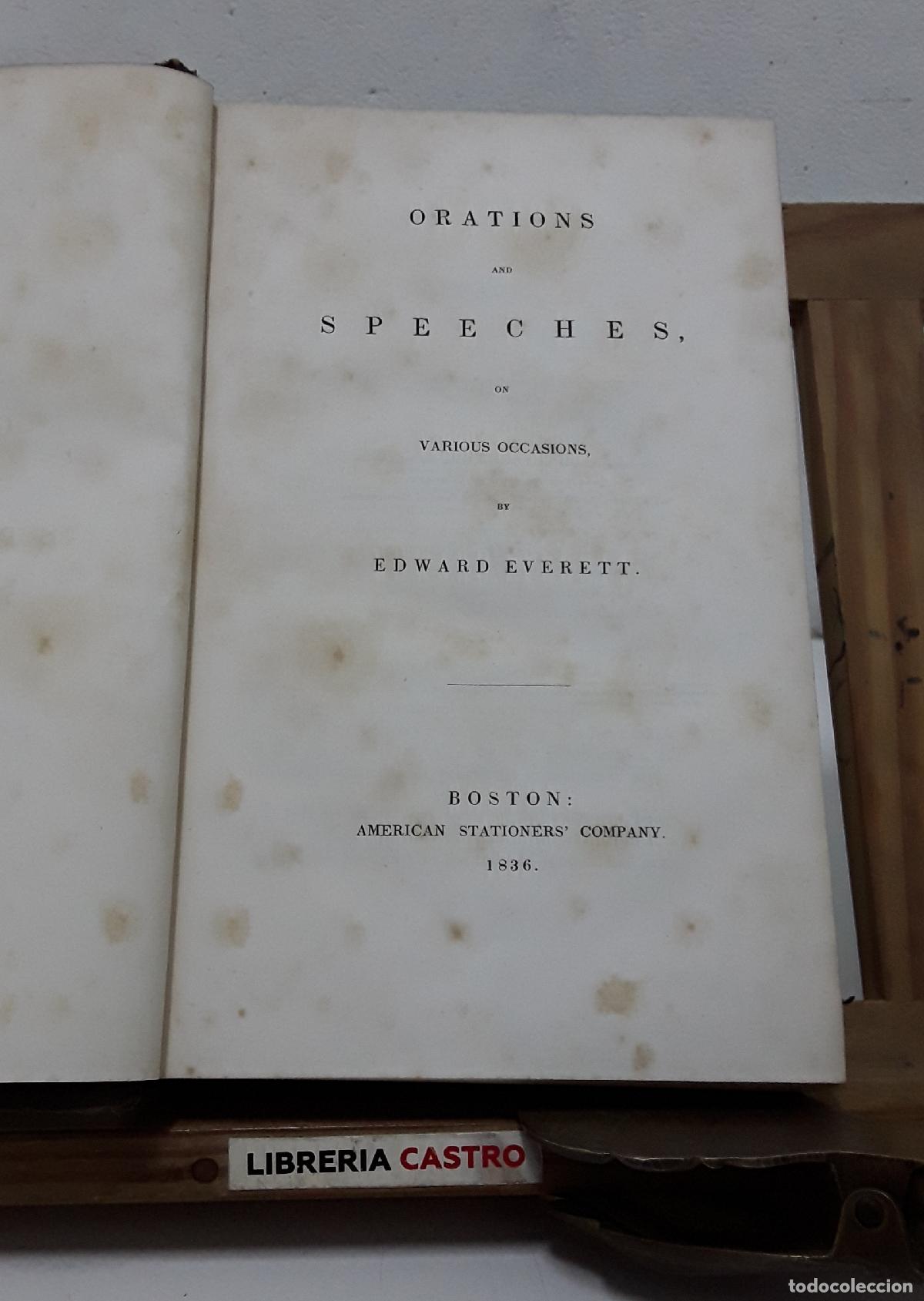 books: Orations and Speeches, on various occasions - Edward Everett.