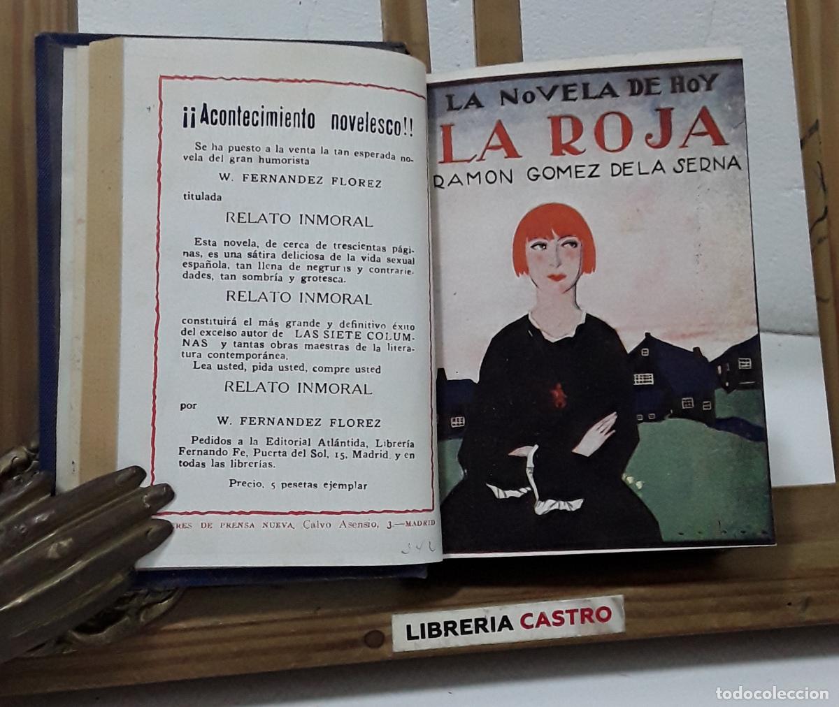 Libros: La Novela de Hoy. A&ntilde;o VII, 1928 del N&ordm; 342 al N&ordm; 350. encuadernados en 1 tomo - Varios.