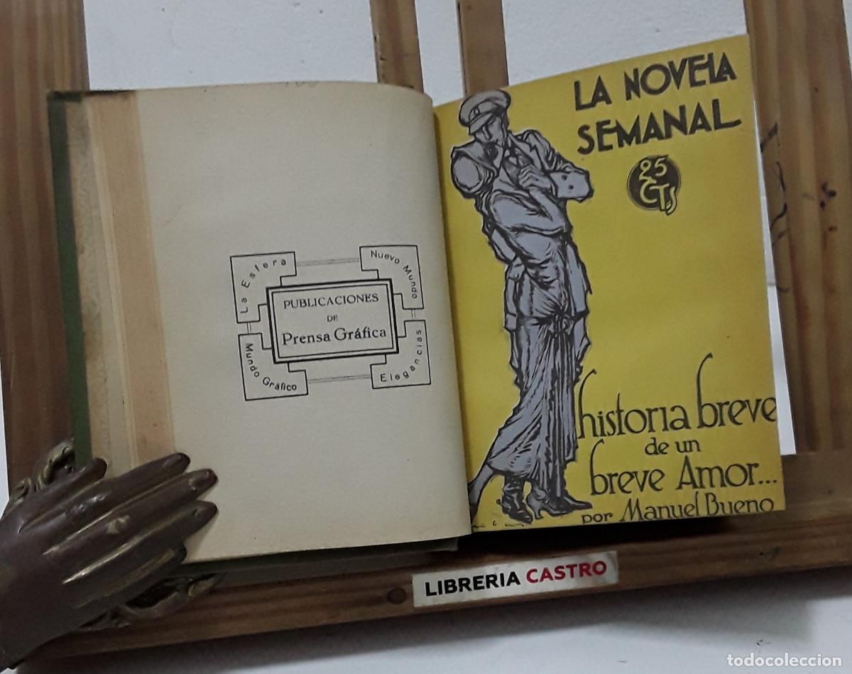 Libros: La Novela Semanal. A&ntilde;o IV, 1924 del N&ordm; 133 al N&ordm; 144. Encuadernados en 1 Tomo - Varios autores, espa