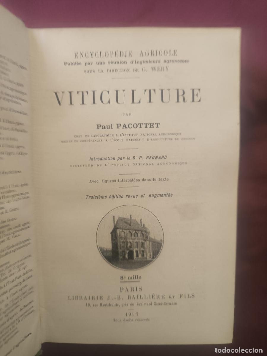Libros: Viticulture - Paul Pacottet