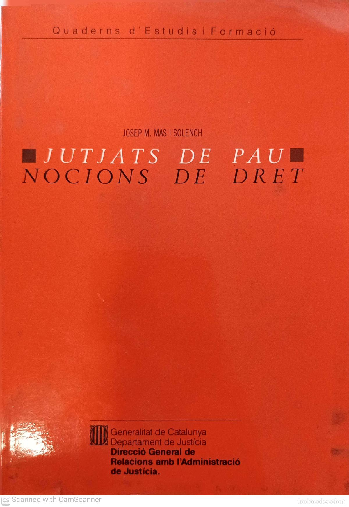 Libros: Jutjats de pau - Josep M. Mas I Solench