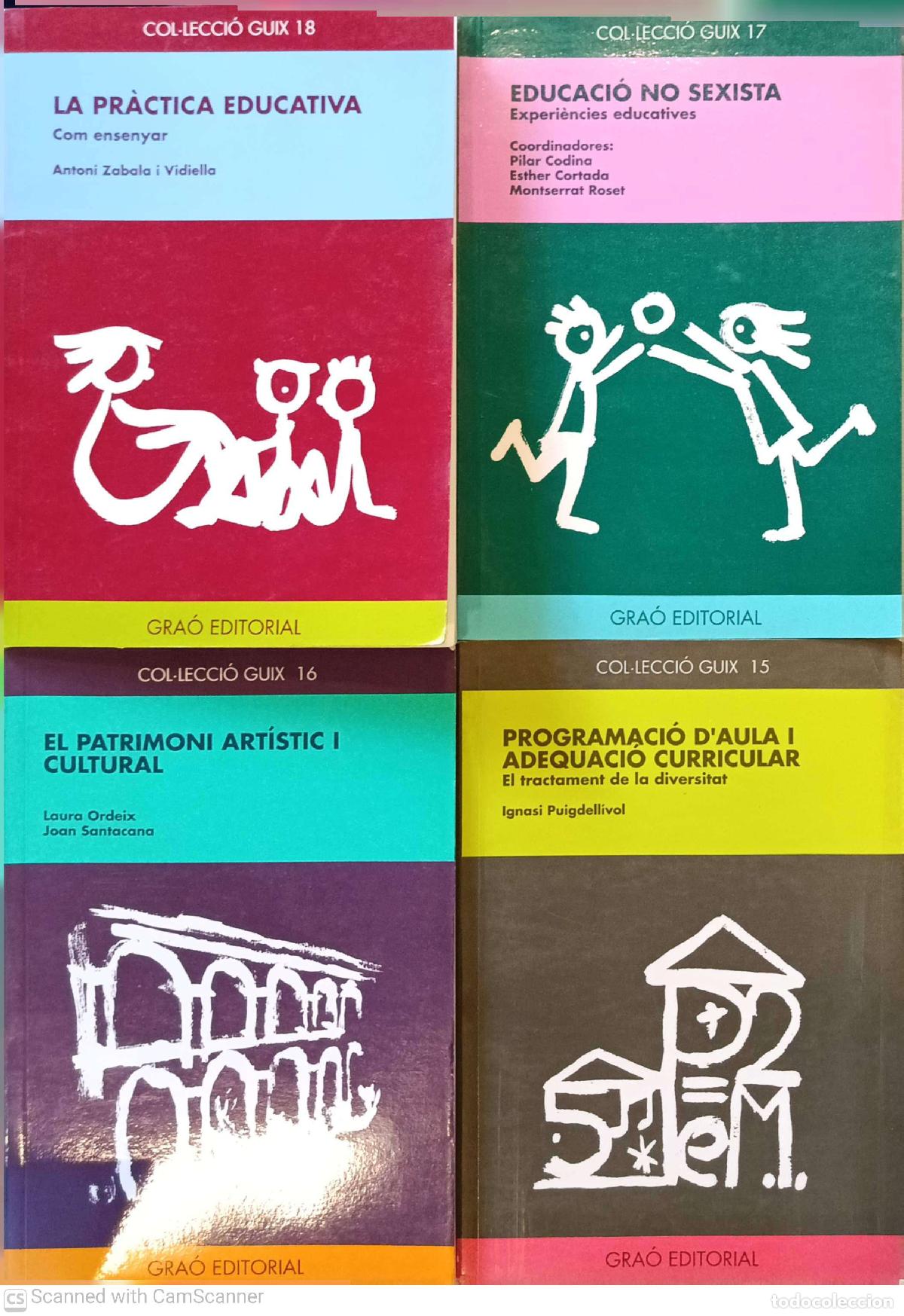 Libros: La pr&agrave;ctica educativa. Educaci&oacute; no sexista. El patrimoni artistic. Programaci&oacute; d'aula