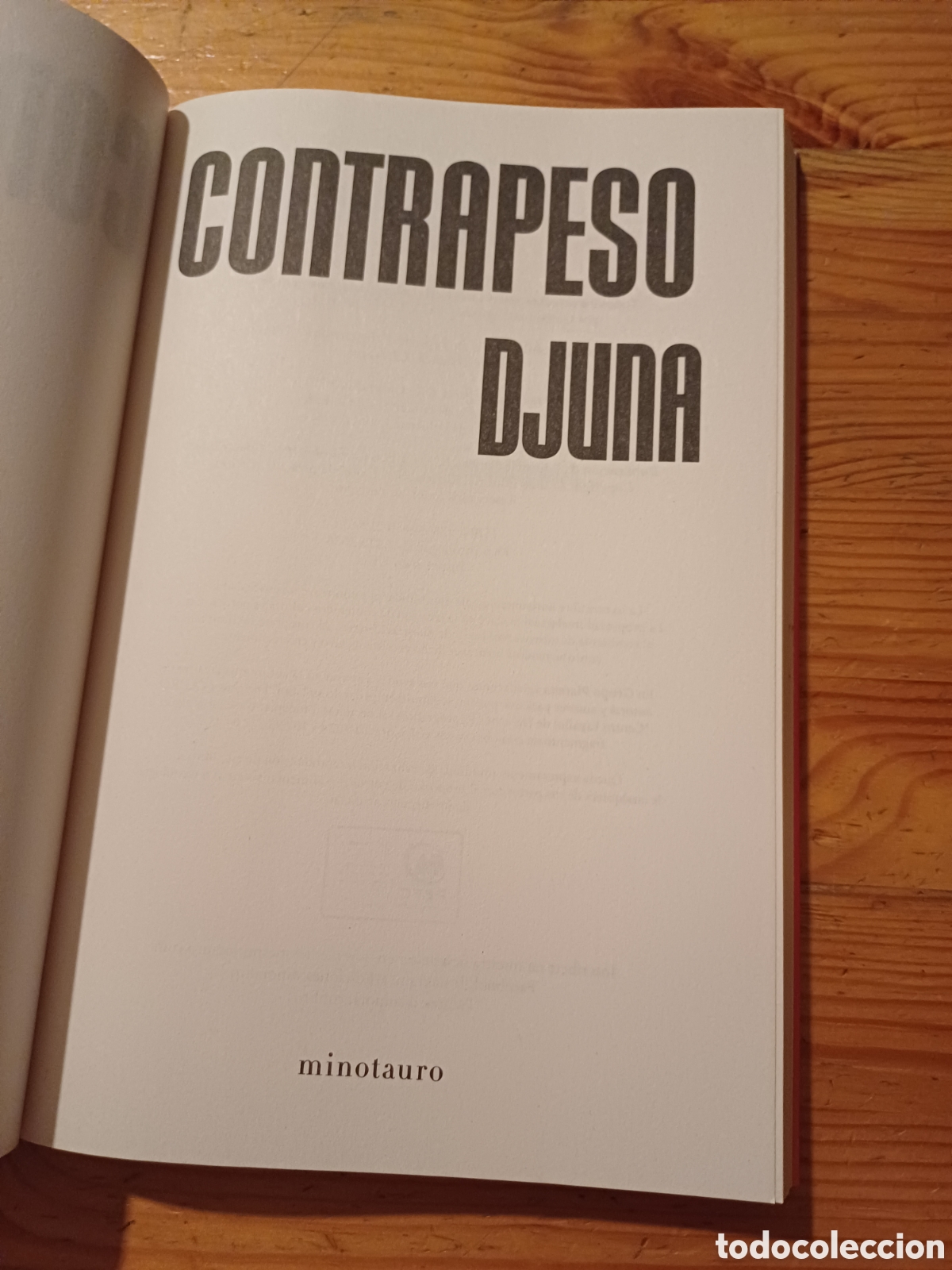 Libros: Contrapeso Djuna - ediciones minotauro - Foto 2