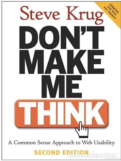 Libros: Don't Make Me Think- 9780321344755