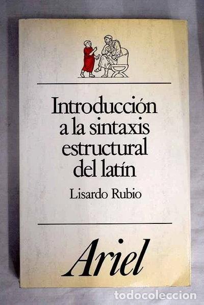 books: Introducci&oacute;n a la sintaxis estructural del lat&iacute;n- 9788434483613