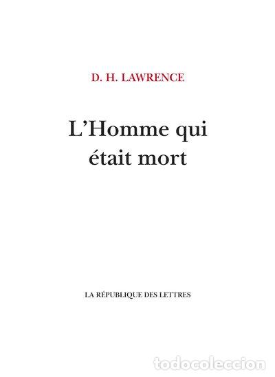 Libros: L'homme qui &eacute;tait mort- 9782824913803