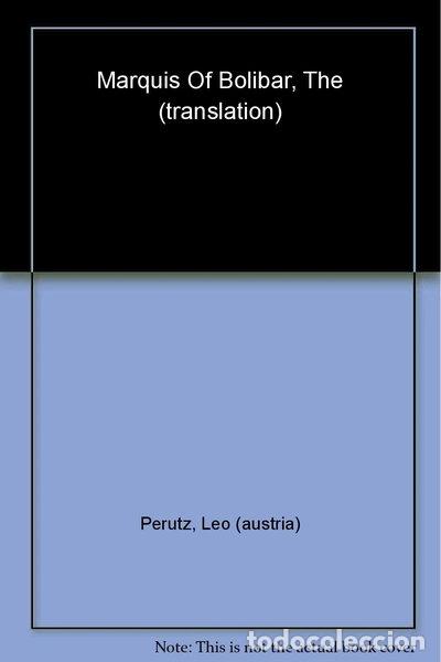 Livros em segunda m&atilde;o: The Marquis of Bolibar- 9780002710954