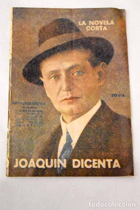 Libros: Antolog&iacute;a cr&iacute;tica: Dicenta, Joaqu&iacute;n.- Dicenta, Joaqu&iacute;n