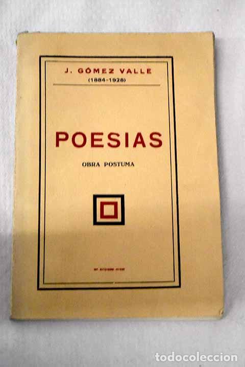 Livros em segunda m&atilde;o: Poes&iacute;as: obra p&oacute;stuma.- G&oacute;mez Valle, J.
