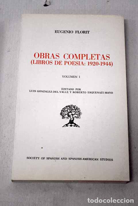Libros: Obras completas, tomo I.- Florit, Eugenio