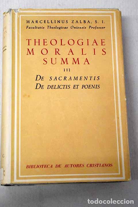 Livros em segunda m&atilde;o: Theologiae moralis summa, tomo III.- Zalba, Marcelino