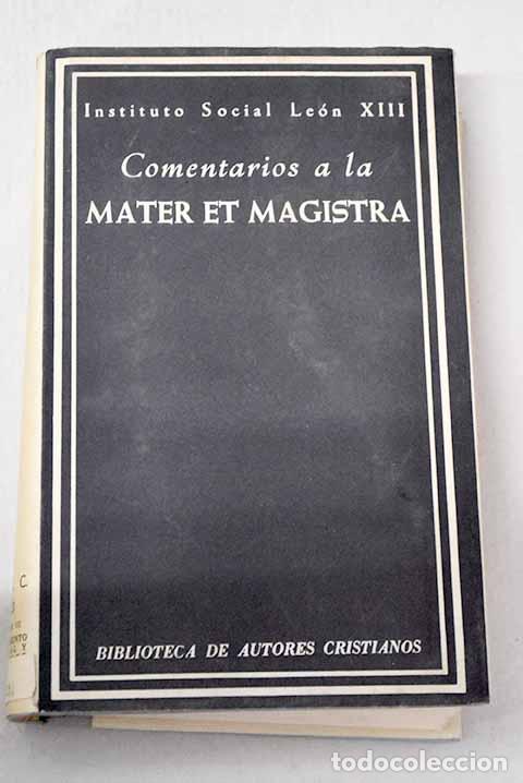 Livros em segunda m&atilde;o: Comentarios a la Mater et Magistra