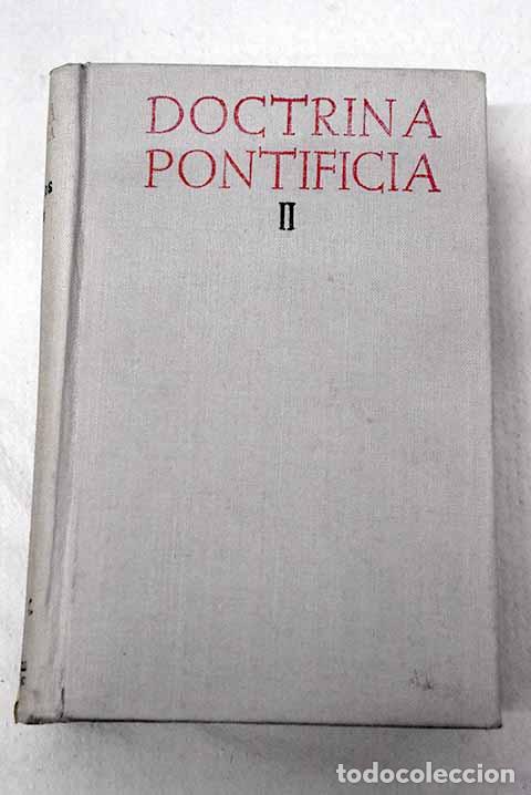 Livros em segunda m&atilde;o: Doctrina pontificia, tomo II