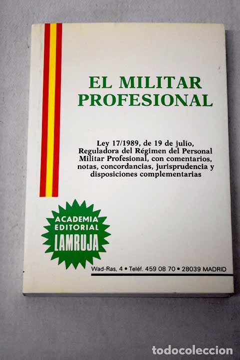 Libros: El militar profesional: ley 17-1989 de 19 de julio