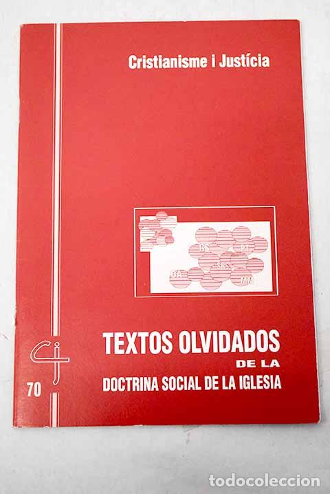Libros: Textos olvidados de la doctrina social de la Iglesia