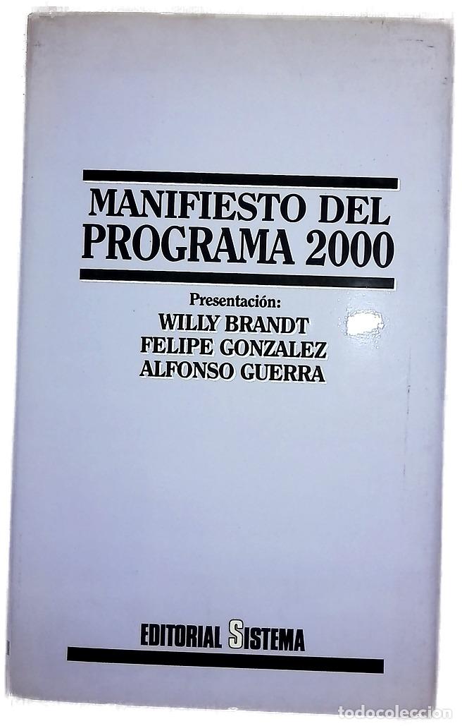 Libros: Manifiesto del Programa 2000