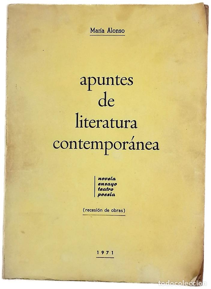 Libros: Apuntes de Literatura contempor&aacute;nea Novela, ensayo, teatro, poes&iacute;a. (Recensi&oacute;n de obras)