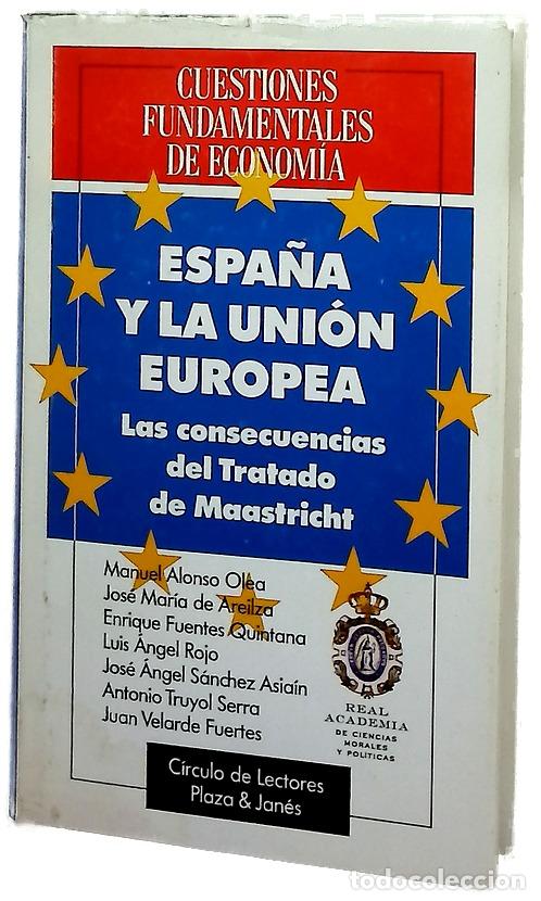 Libros: Espa&ntilde;a y la Uni&oacute;n Europea las consecuencias del tratado de Maastricht