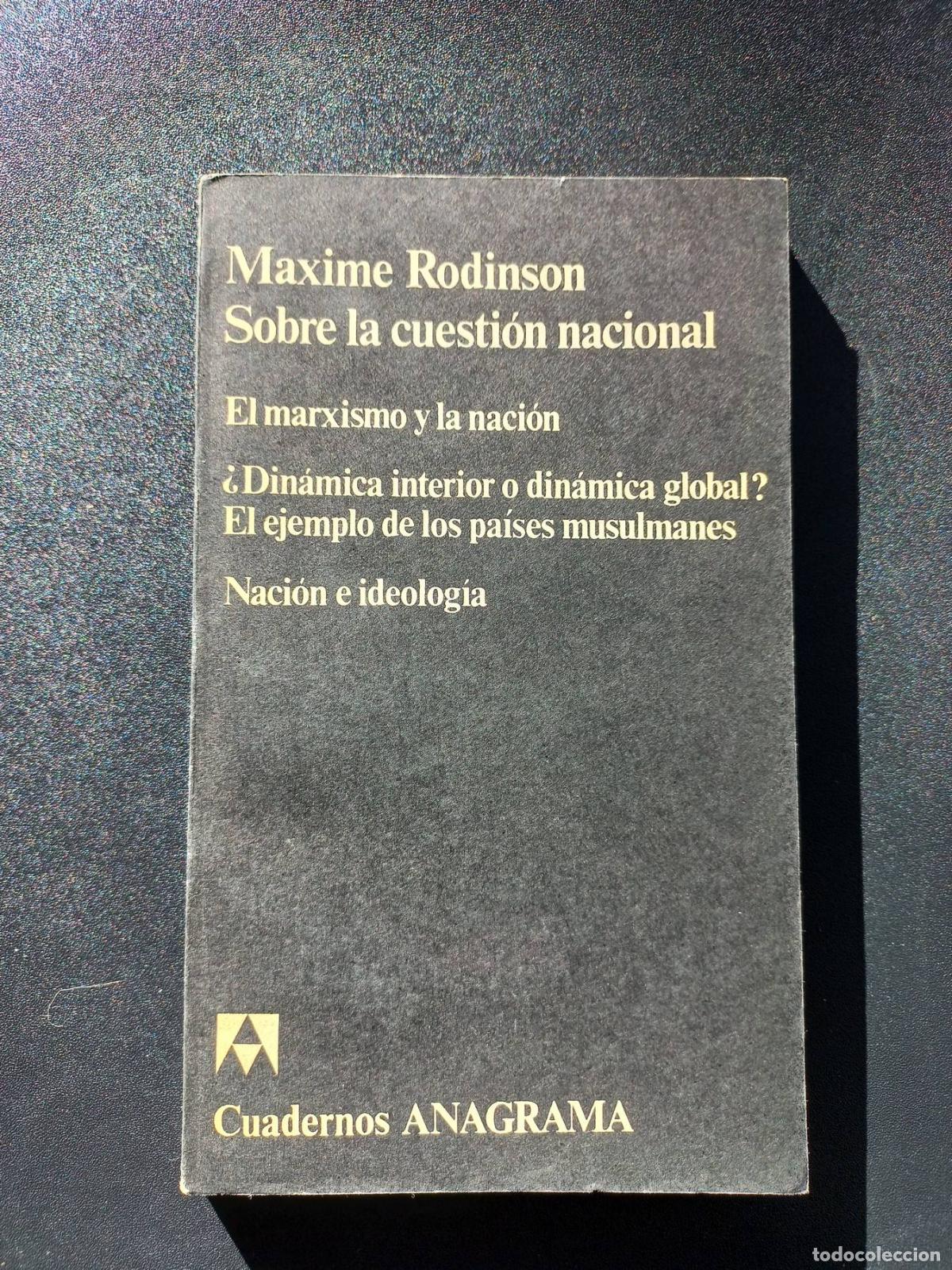 Libros: Maxime Rodinson - Sobre la cuesti&oacute;n nacional