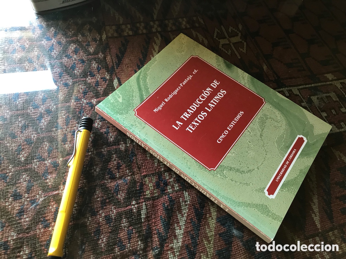 Libros: Traducci&oacute;n de textos latinos. Cinco estudios. Miguel Rodr&iacute;guez-Pantoja