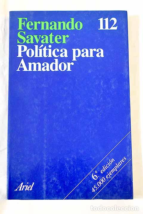 B&uuml;cher: Pol&iacute;tica para Amador.- Savater, Fernando