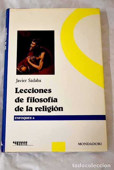Libros: Lecciones de filosof&iacute;a de la religi&oacute;n.- S&aacute;daba, Javier