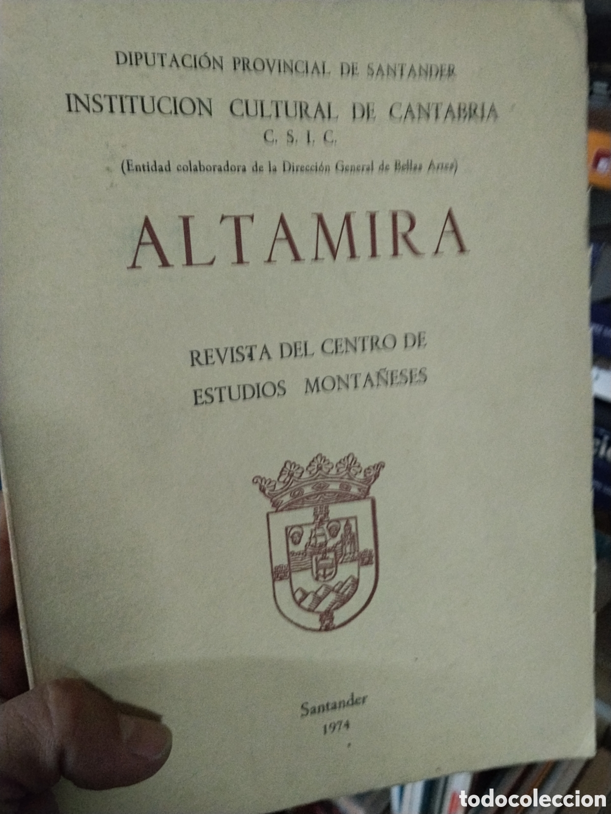 Libros: ALTAMIRA    REVISTA   DEL  CENTRO   DE  ESTUDIOS   MONTA&Ntilde;ESES      SANTANDER   1974 - VVAA