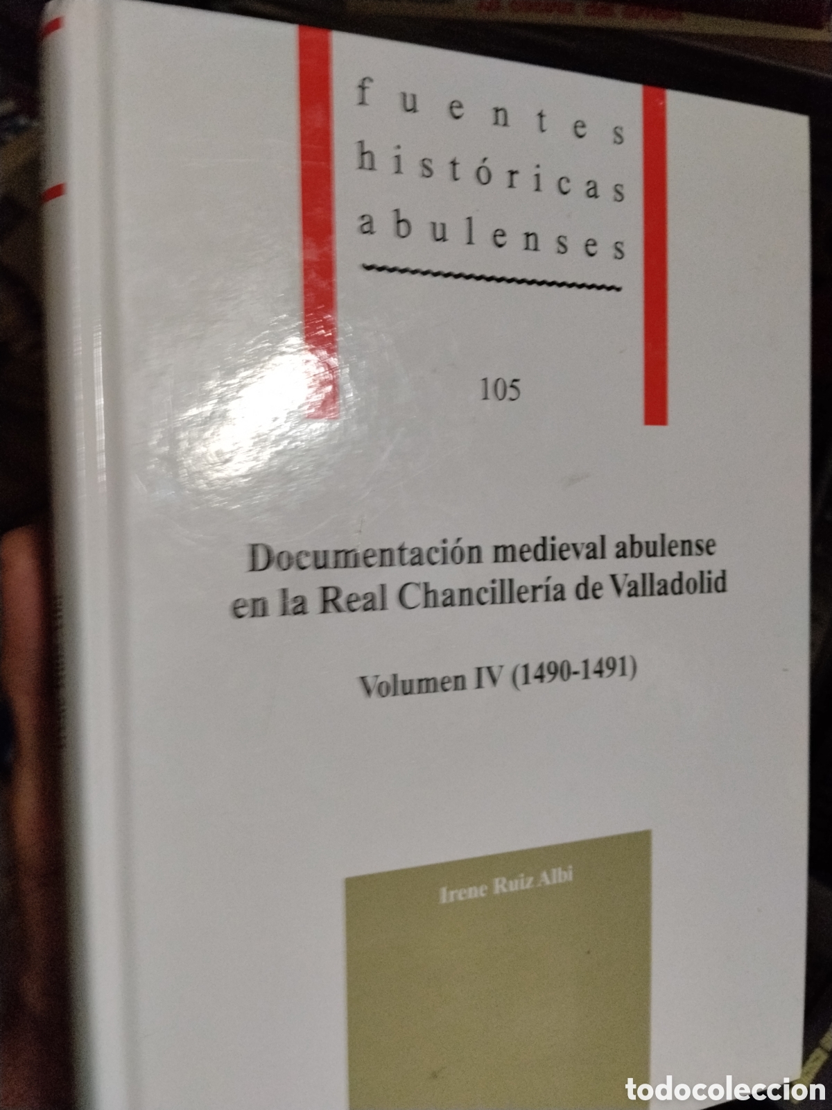 Libros: Documentacion medieval abulense en la  Real Chancilleria de Valladolid  Volumen IV  - 1490 - 1491 -