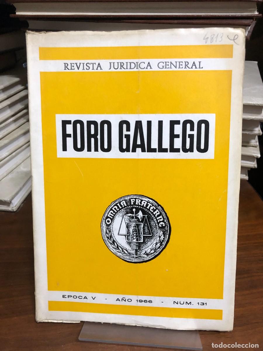 Libros: Foro Gallego (Revista Jur&iacute;dica General) &Eacute;poca V, A&ntilde;o 1966, N.&ordm; 131 (Amarillo)