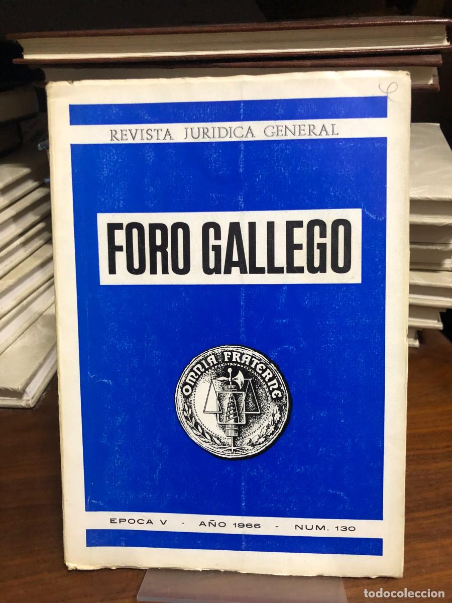 Libros: Foro Gallego (Revista Jur&iacute;dica General) &Eacute;poca V, A&ntilde;o 1966, N.&ordm; 130 (Azul)