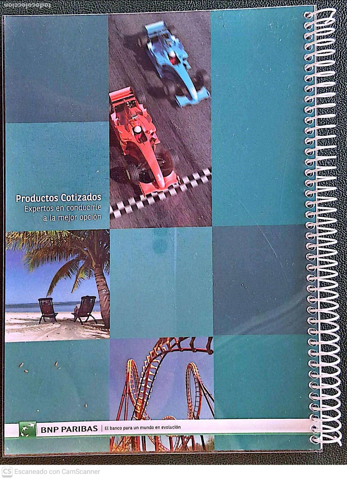 Libros: Libreta de notas del Banco BNP Paribas. Tiene 50 hojas del tama&ntilde;o 14,5 x 21 cm, con lomo de espiral