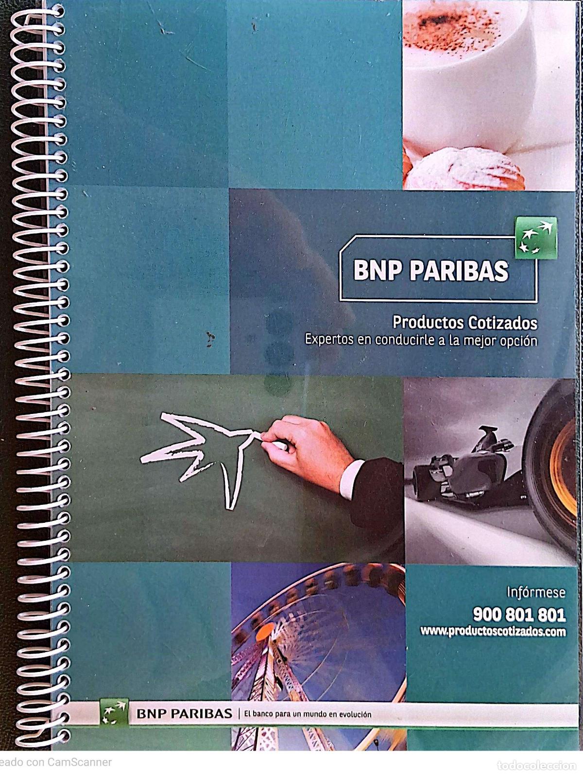 Libros: Libreta de notas del Banco BNP Paribas. Tiene 50 hojas del tama&ntilde;o 14,5 x 21 cm, con lomo de espiral