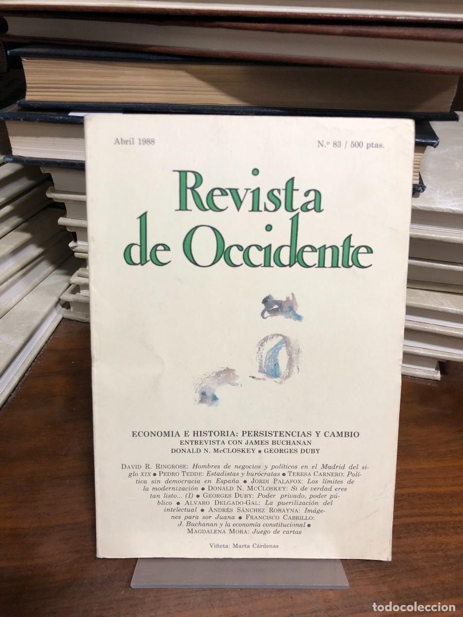 Libros: Revista de Occidente N.&ordm; 83 (Abril 1988) &ndash; Econom&iacute;a e Historia: Persistencias y cambio