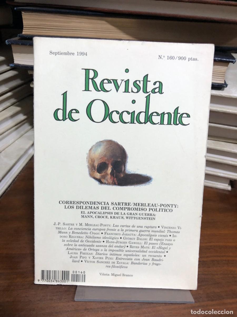 Libros: Revista de Occidente N.&ordm; 160 (Septiembre 1994) &ndash; Correspondencia Sartre/Merleau-Ponty