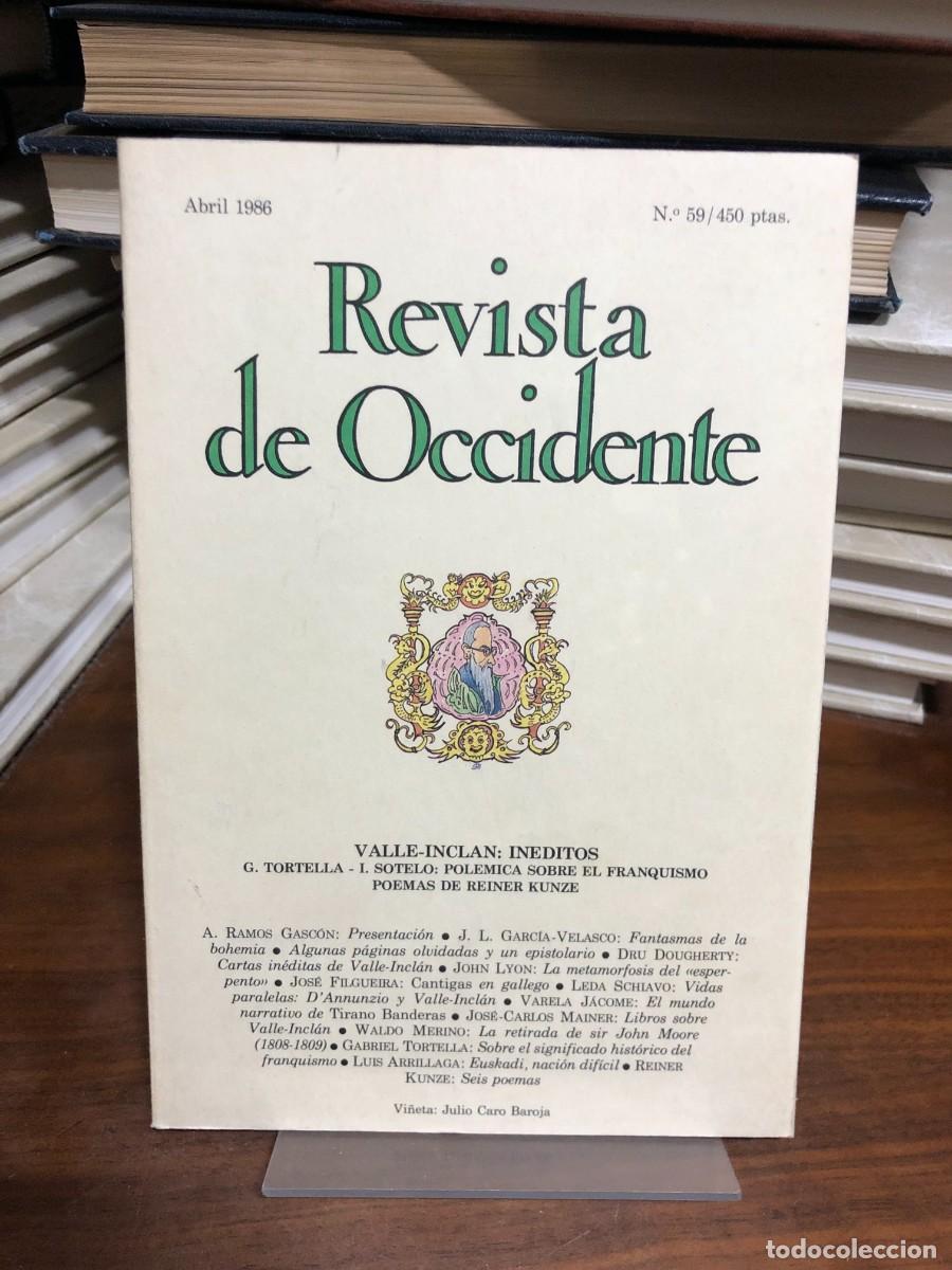 Livros em segunda m&atilde;o: Revista de Occidente N.&ordm; 59 (Abril 1986) &ndash; Valle-Incl&aacute;n: In&eacute;ditos