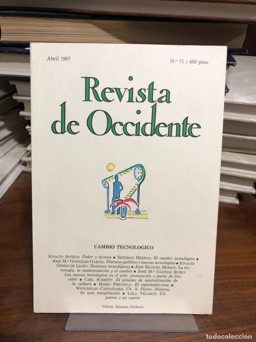 Livros em segunda m&atilde;o: Revista de Occidente N.&ordm; 71 (Abril 1987) &ndash; Cambio tecnol&oacute;gico