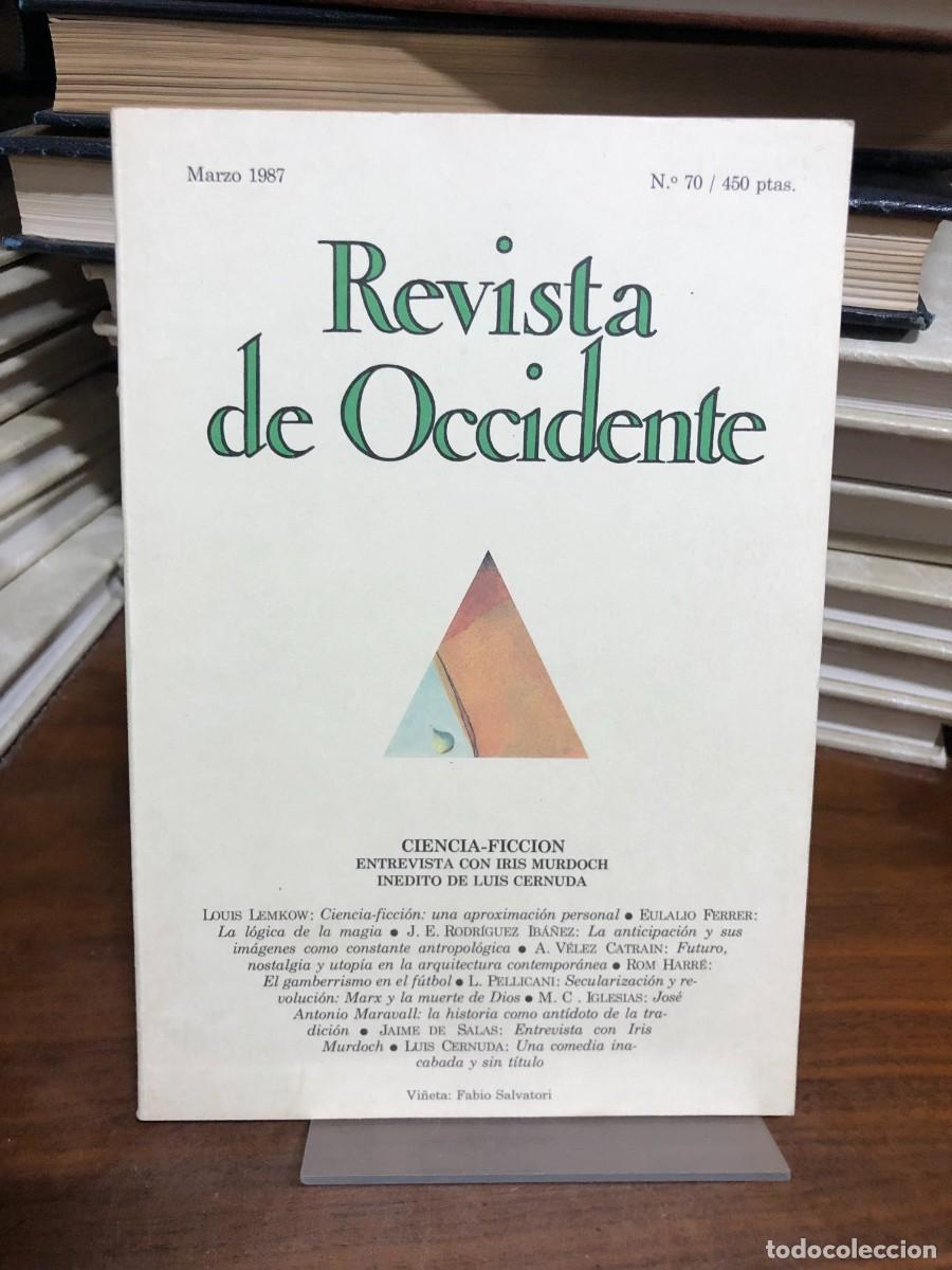 Livros em segunda m&atilde;o: Revista de Occidente N.&ordm; 70 (Marzo 1987) &ndash; Ciencia-Ficci&oacute;n / Iris Murdoch / Luis Cernuda