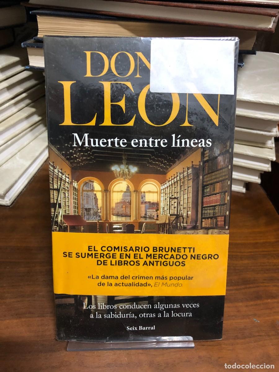 Livros em segunda m&atilde;o: Muerte entre l&iacute;neas Donna Leon &ndash; Ed. Seix Barral (Serie Comisario Brunetti)